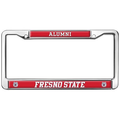 Fresno State Alumni Design Full Size Standard License Plate Metal Frame