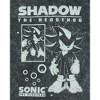 Seven Times Six Sonic The Hedgehog T-Shirt Mens Shadow Acid Wash Short Sleeve Top Grey - 2 of 4