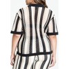 ELOQUII Women's Plus Size Oversized Sweater Shirt - 3 of 4