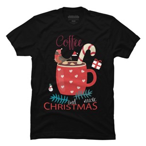 Men's Design By Humans Merry Christmas Treasure box By funkprints T-Shirt - 1 of 4