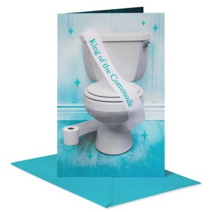 Carlton Cards Father's Day Card King of the Commode - 1 of 4