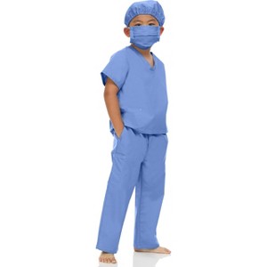 Kidsway Unisex Surgeon Doctor Scrubs Dress up Costume Set Boys Girls - 1 of 4