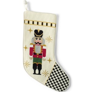 Lands' End Needlepoint  Christmas Stocking - 1 of 2