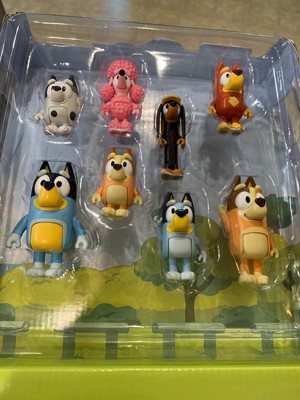 Bluey famille et ses amis : Coffret de 8 figurines articulées - Moose Toys