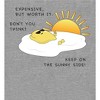 "Eggspensive Eggs - Keep On The Sunny Side" Adult Long Sleeve Hoodie - 2 of 2