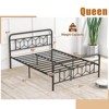 Infans Queen Size Bed Frame Mattress Foundation w/ Headboard 12.5" Under-bed Storage - 2 of 4