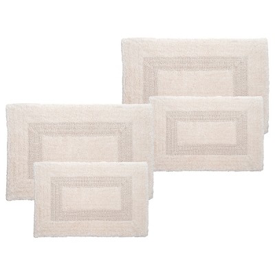 Lavish Home 100% Cotton Reversible Long Bath Rug - Brick