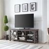 58 Inch Alder Brown/Metal TV Stand - Henn&Hart - 2 of 4