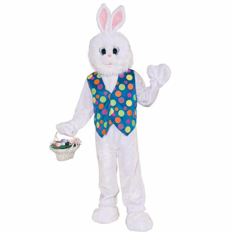 Forum Novelties Funny Easter Bunny Plush Adult Costume, 1 of 2