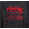 Women's - Instant Message - Okay To Change Lightweight French Terry Wide Neck Long Sleeve Graphic Shirt - 2 of 4