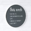 Emma and Oliver Round Wall Mounted Magnetic Chalkboards with Eraser and Chalk - 4 of 4