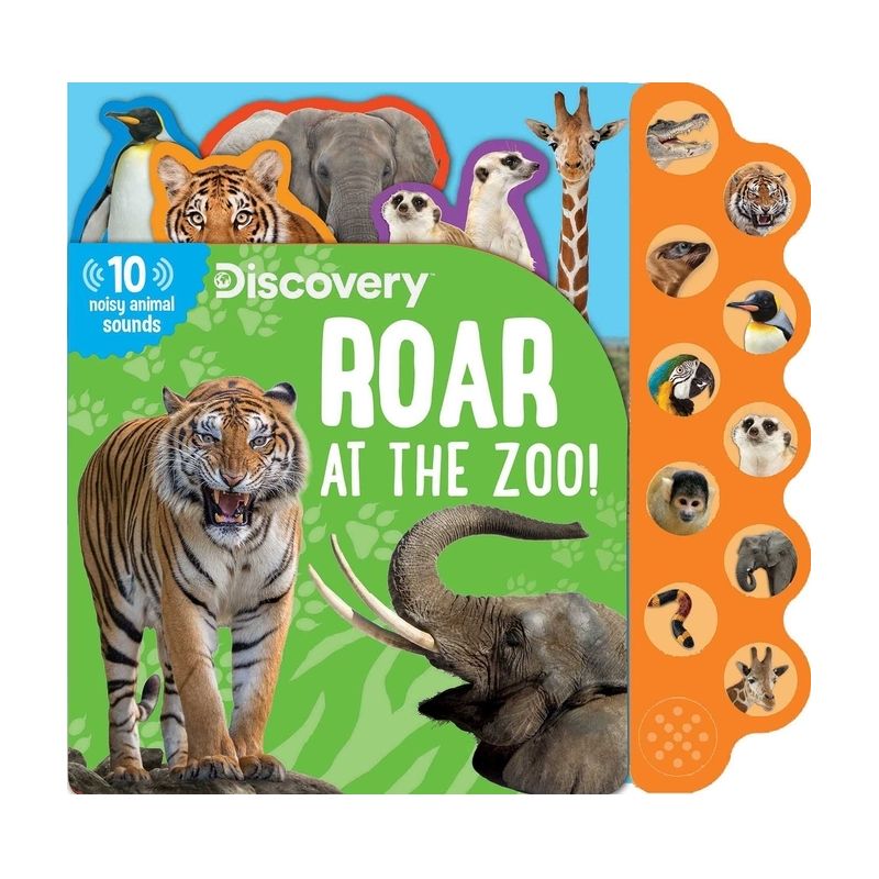 Discovery: Roar at the Zoo! - (10-Button Sound Books) by  Thea Feldman (Board Book), 1 of 2