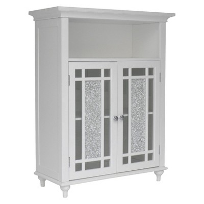 Windsor Double Door Floor Cabinet White - Elegant Home Fashions