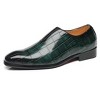 Santimon Mens Sleek Loafers Casual Driving Slip on Dress Shoes Green - 2 of 4