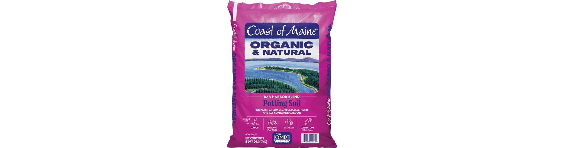 Coast of Maine Bar Harbor Blend 16 Qt. Organic Potting Soil