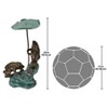 Design Toscano Lily Pad Umbrella Frogs Solid Cast Bronze Garden Statue - 3 of 4