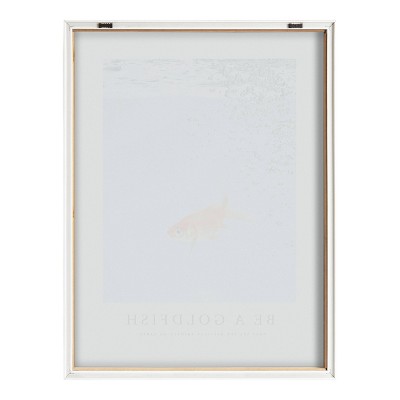 Be A Goldfish Motivational Glass Framed Wall Art