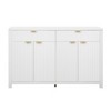 Sapphtopaz 2 Drawers and 4 Doors Storage Cabinet Adjustable Shelves Sideboard Buffet Cabinet with Storage for Kitchen, Living Room, Corridor - 4 of 4