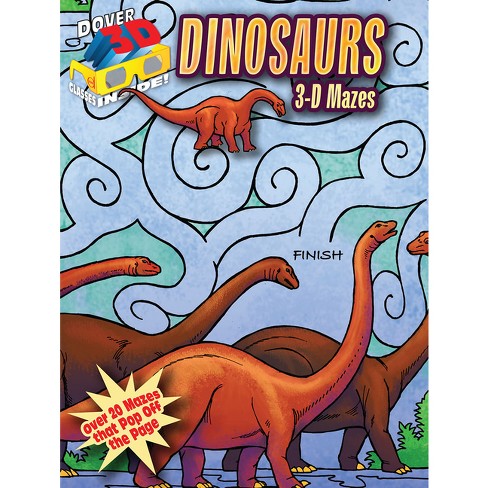 3-D Mazes--Dinosaurs - (Dover Kids Activity Books: Dinosaurs) by Patricia J  Wynne (Paperback)