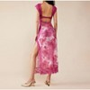Mocamel  Women Lace Patchwork Floral Maxi Dress Sexy Cutout V-Neck Bodycon Party Dress For Small Chested Women - 4 of 4