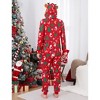 PATPAT Matching Family Christmas Onesie Pajamas C Holiday Hooded Jumpsuit Sleepwear PJs Couples Xmas Loungewear with Socks - 3 of 4