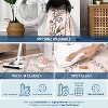 Acekool Washable Floral Area Rug, Non-Slip Low Pile Soft Carpet, Stain Resistant Indoor Rug for Living Room, Bedroom, Dining Room - 4 of 4
