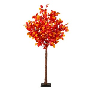 Nearly Natural 5-ft Pre-Lit Autumn Artificial Fall Tree with 200 Warm White LED Lights - 1 of 1