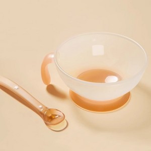 Baby Suction Bowl Product Eco-friendly Oganic Silicone Bowls Baby Feeding Suction Bowl With Spoon - 1 of 1