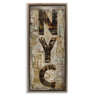 Stupell Industries New York City Montage Collage, 15" x 31"