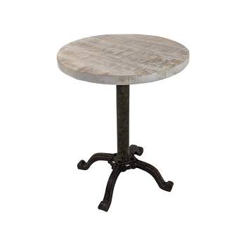 Colton Adjustable Vintage Table Natural Driftwood/Aged Iron - Carolina Chair & Table