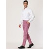 Lars Amadeus Men's Business Plaid Casual Slim Fit Checked Dress Trousers - 4 of 4