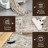 Coolmee Modern Abstract Rug Washable Accent Carpet with Non-Slip Backing, Contemporary Stain-Resistant Mat for Bedroom, Kitchen, Hallway - 2 of 4