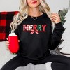 Merry Pattern Quilted Print - Women's Graphic Sweatshirt - 3 of 4