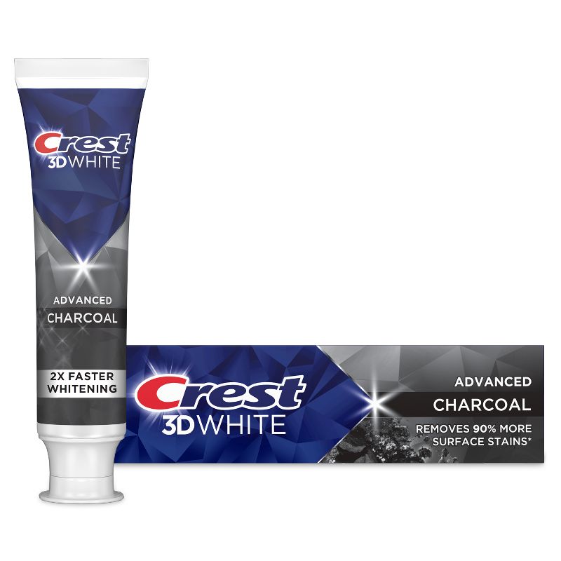 Crest 3D White Advanced Charcoal Teeth Whitening Toothpaste, 1 of 15