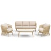 Outdoor Patio Furniture Set All Weather Wicker Conversation Set - 3 of 4