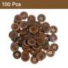 Unique Bargains Wooden DIY Craft Clothing 4 Holes Sewing Buttons 100 Pcs - 3 of 4
