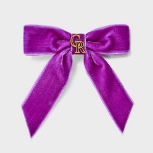 Bijoux Sport by Luv Aj MLB Logo Velvet Hair Bow - 1 of 2