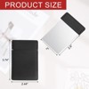 Unique Bargains Stainless Steel Pocket Travel PU Leather Mini Mirror - 2 of 4