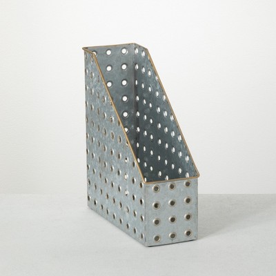 Sullivans Upright Single File Folder Holder 12.25"H Silver