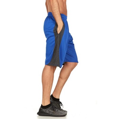 Mens Moisture Wicking Athletic Basketball & Gym Workout Shorts with Pockets