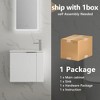 22'' Wall-Mounted Bathroom Vanity With Ceramic Sink Easy Assembly Modern Bathroom Storage Cabinet - 2 of 4