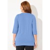 Catherines Women's Plus Size Beaded Embellished Tunic - 3 of 4