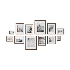 Haus and Hues Oxford Gallery Wall Frame Set with Real Glass and Mat - 1 of 4