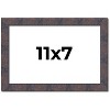 PosterPalooza | Photo Size Slim Profile Brown Frame - UV Acrylic, Foam Board Backing, Hanging Hardware - 2 of 4