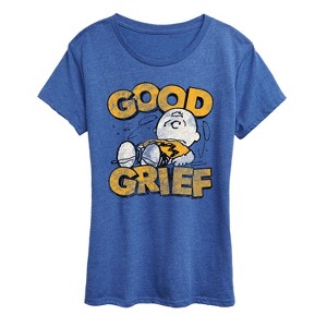Women's - Peanuts - Good Grief Vintage Short Sleeve Graphic T-Shirt - 1 of 4