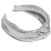 Shiraleah Metallic Knotted Headband, Silver - image 2 of 2