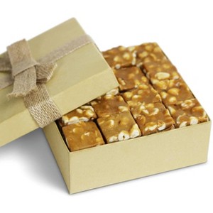 Gourmet Peanut Brittle Gift Box - by Its Delish, Beautiful & Delicious Square Cut Pieces 16 Oz Peanuts Brittle - 1 of 4