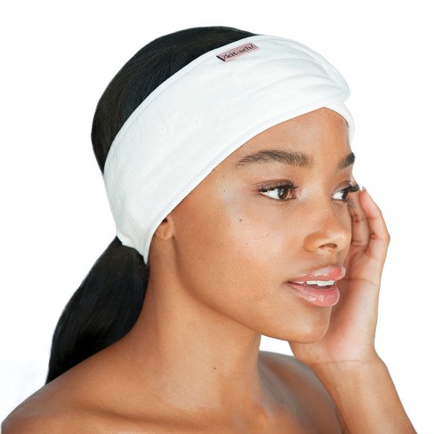 Elastic Women Silky Satin Headband Adjustable SPA Facial Headband Makeup
