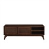 59 inch modern rattan TV stand,with rattan cabinet door, suitable for living room, bedroom, media room - 4 of 4