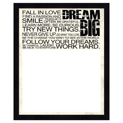 18" x 22" Dream Big Single Picture Frame Brown - PTM Images